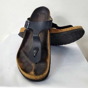 🌺Birkenstock Gizeh Black Women's Sandal, Regular EU 39
